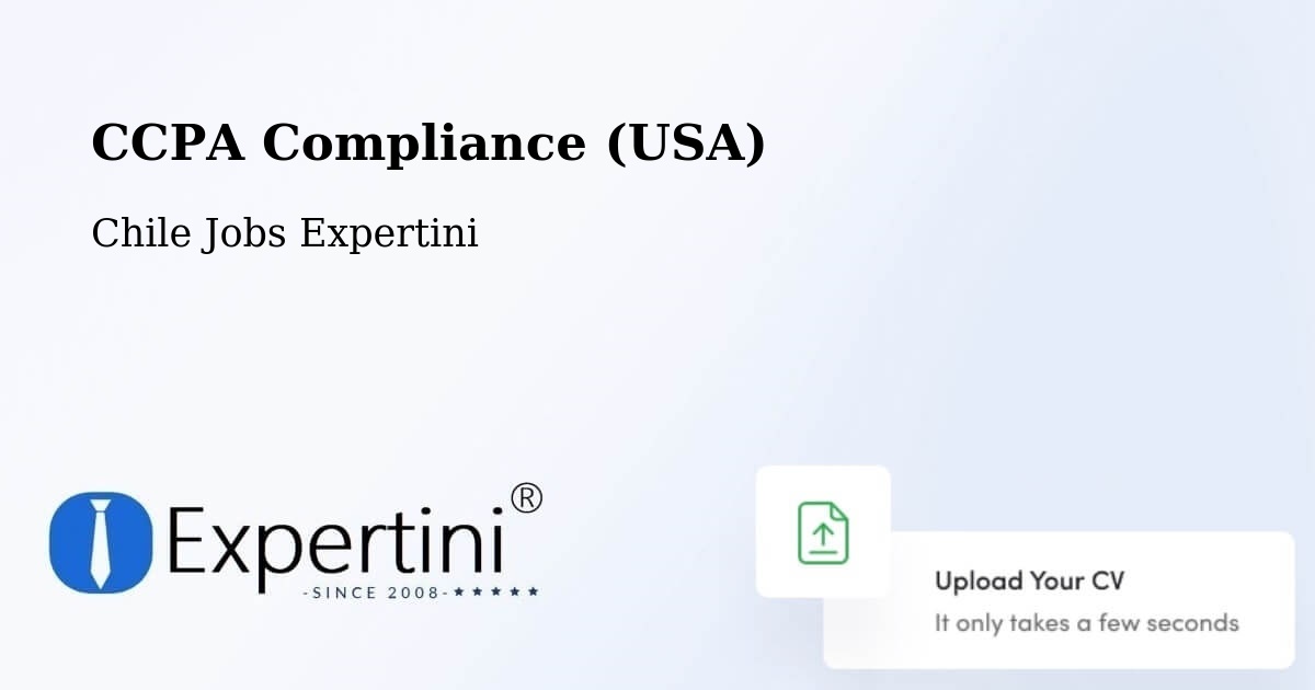CCPA Privacy Rights & Compliance Notice – Gorbea - Chile Jobs Expertini